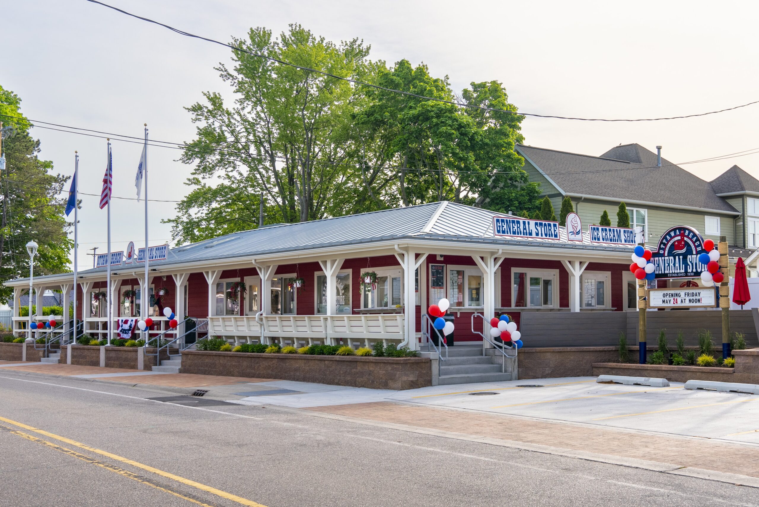 Exterior Photo of the Historic Ottawa Beach General Store in Holland Michigan