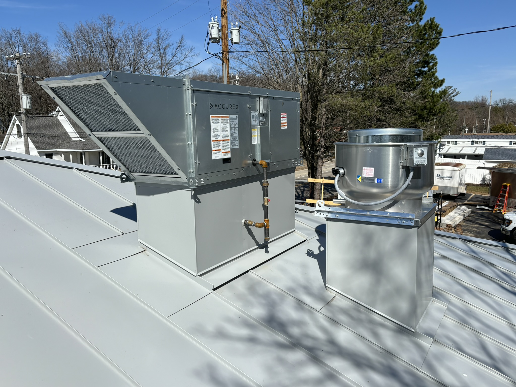 The sheet metal roof and ventilation system that Buist Sheet Metal installed on the Ottawa Beach General Store